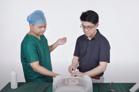 Urological endoscope training model